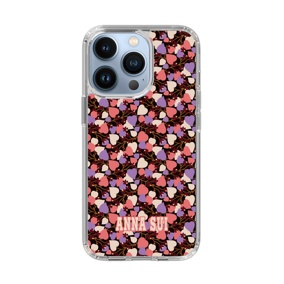 スリムプロテクションケース［ ANNA SUI - HEARTS VINE - PINK ］