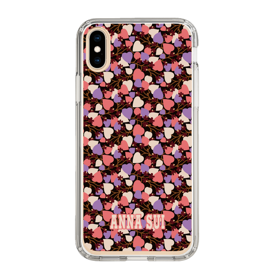 スリムプロテクションケース［ ANNA SUI - HEARTS VINE - PINK ］