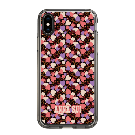スリムプロテクションケース［ ANNA SUI - HEARTS VINE - PINK ］