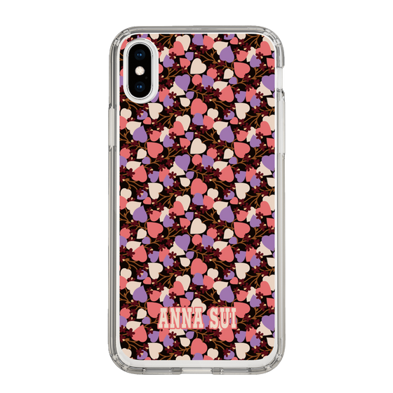 スリムプロテクションケース［ ANNA SUI - HEARTS VINE - PINK ］