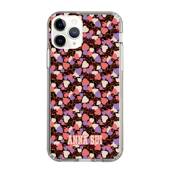 スリムプロテクションケース［ ANNA SUI - HEARTS VINE - PINK ］