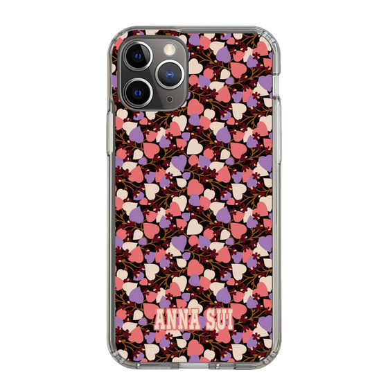 スリムプロテクションケース［ ANNA SUI - HEARTS VINE - PINK ］