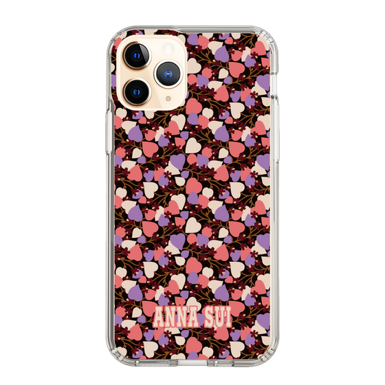 スリムプロテクションケース［ ANNA SUI - HEARTS VINE - PINK ］