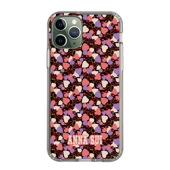 スリムプロテクションケース［ ANNA SUI - HEARTS VINE - PINK ］