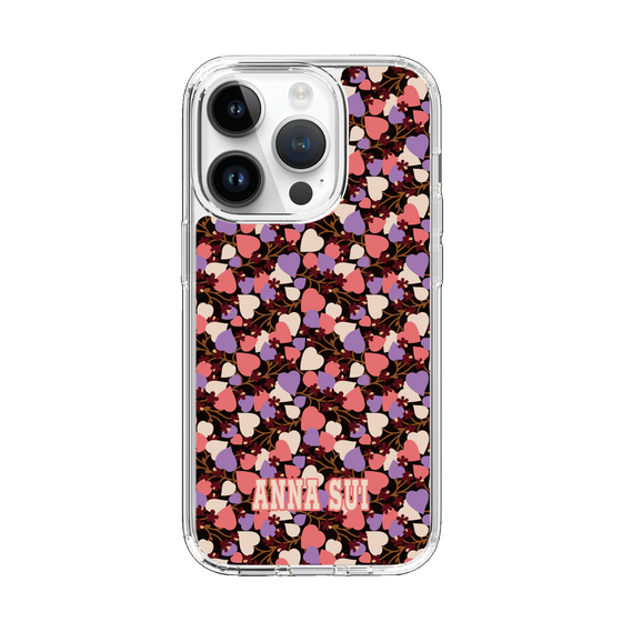 スリムプロテクションケース［ ANNA SUI - HEARTS VINE - PINK ］