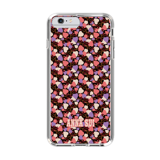 スリムプロテクションケース［ ANNA SUI - HEARTS VINE - PINK ］