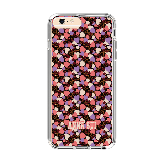 スリムプロテクションケース［ ANNA SUI - HEARTS VINE - PINK ］