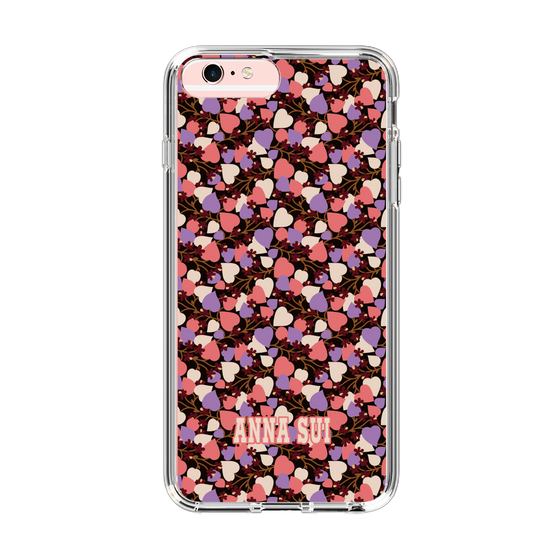 スリムプロテクションケース［ ANNA SUI - HEARTS VINE - PINK ］