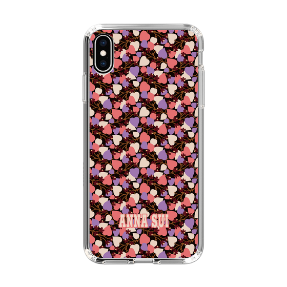 スリムプロテクションケース［ ANNA SUI - HEARTS VINE - PINK ］