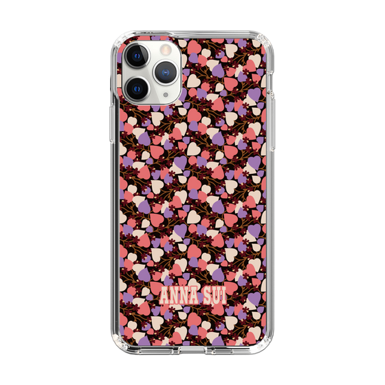 スリムプロテクションケース［ ANNA SUI - HEARTS VINE - PINK ］