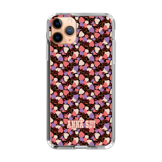 スリムプロテクションケース［ ANNA SUI - HEARTS VINE - PINK ］