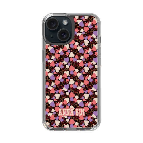 スリムプロテクションケース［ ANNA SUI - HEARTS VINE - PINK ］