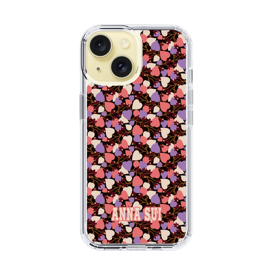 スリムプロテクションケース［ ANNA SUI - HEARTS VINE - PINK ］
