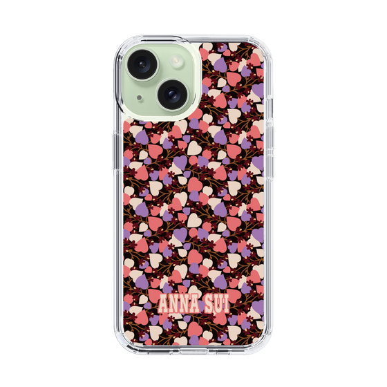 スリムプロテクションケース［ ANNA SUI - HEARTS VINE - PINK ］
