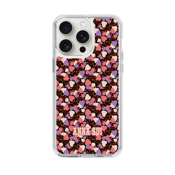 スリムプロテクションケース［ ANNA SUI - HEARTS VINE - PINK ］