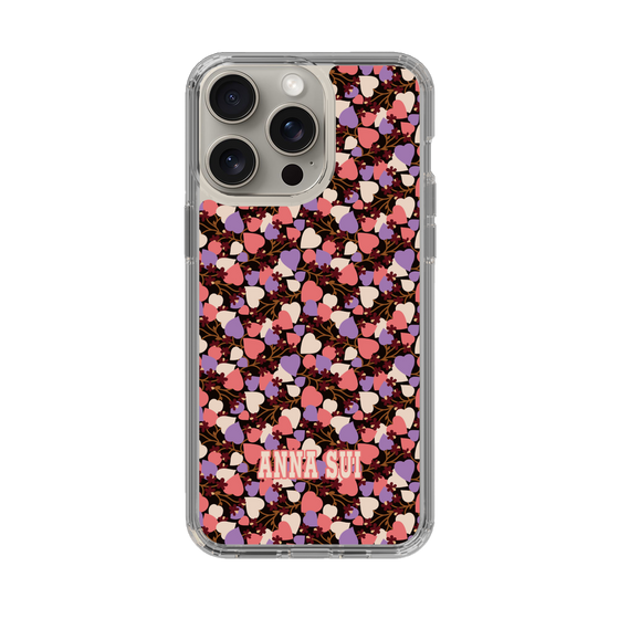 スリムプロテクションケース［ ANNA SUI - HEARTS VINE - PINK ］