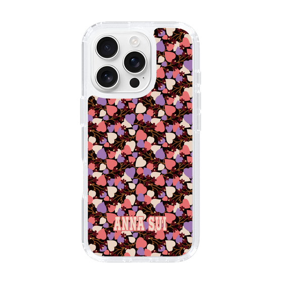 スリムプロテクションケース［ ANNA SUI - HEARTS VINE - PINK ］
