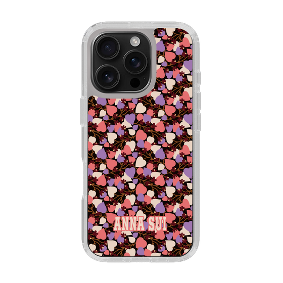 スリムプロテクションケース［ ANNA SUI - HEARTS VINE - PINK ］