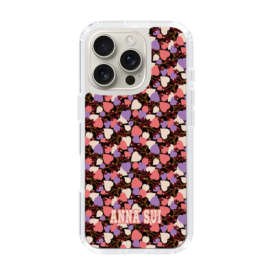 スリムプロテクションケース［ ANNA SUI - HEARTS VINE - PINK ］