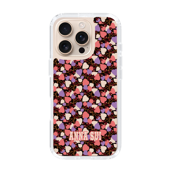 スリムプロテクションケース［ ANNA SUI - HEARTS VINE - PINK ］