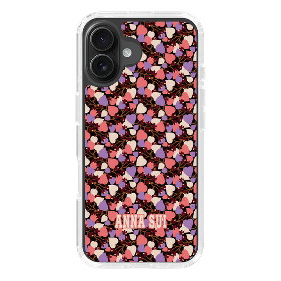 スリムプロテクションケース［ ANNA SUI - HEARTS VINE - PINK ］