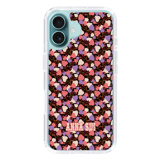スリムプロテクションケース［ ANNA SUI - HEARTS VINE - PINK ］