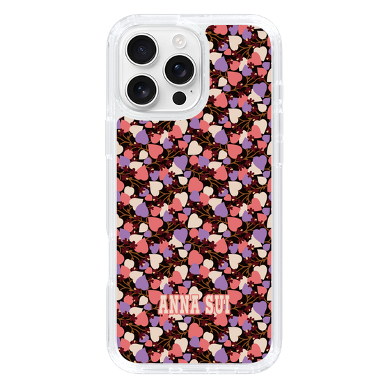 スリムプロテクションケース［ ANNA SUI - HEARTS VINE - PINK ］