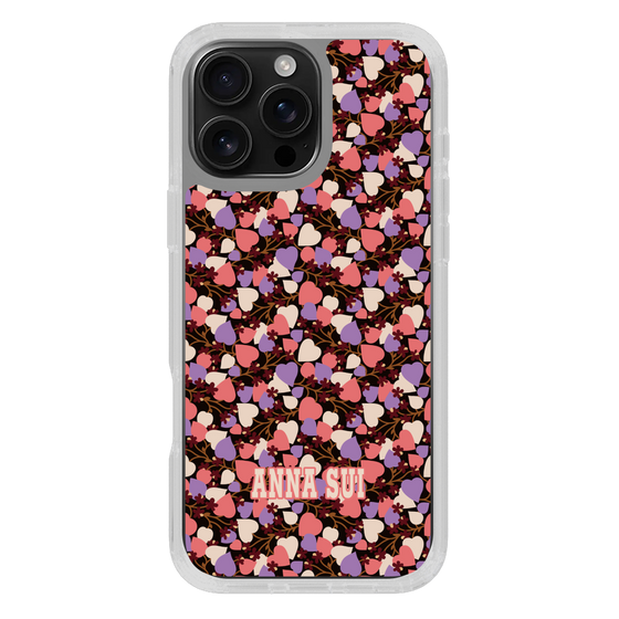 スリムプロテクションケース［ ANNA SUI - HEARTS VINE - PINK ］