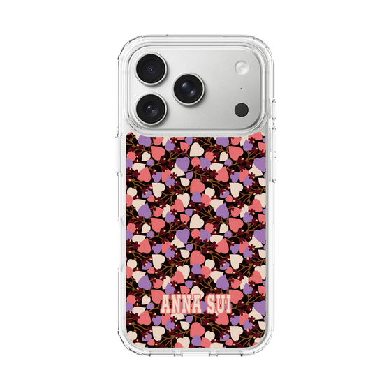 スリムプロテクションケース［ ANNA SUI - HEARTS VINE - PINK ］