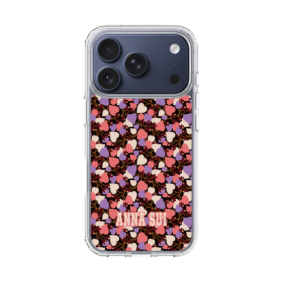 スリムプロテクションケース［ ANNA SUI - HEARTS VINE - PINK ］