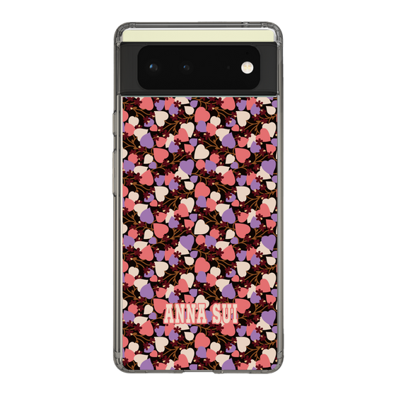 スリムプロテクションケース［ ANNA SUI - HEARTS VINE - PINK ］