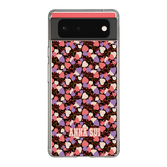 スリムプロテクションケース［ ANNA SUI - HEARTS VINE - PINK ］