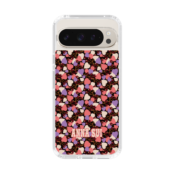 スリムプロテクションケース［ ANNA SUI - HEARTS VINE - PINK ］
