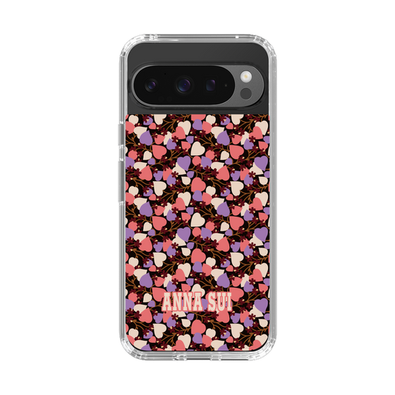 スリムプロテクションケース［ ANNA SUI - HEARTS VINE - PINK ］