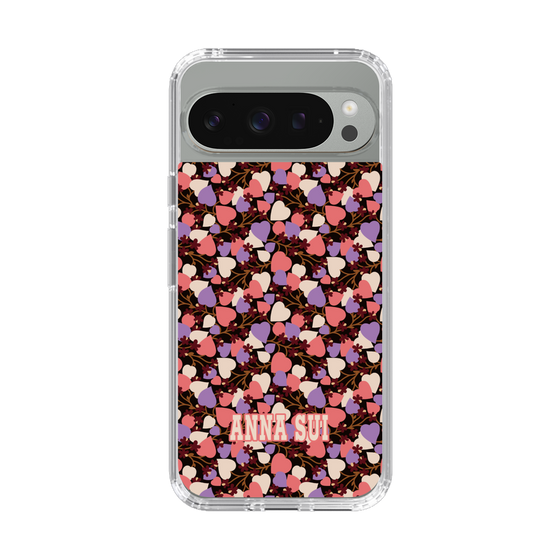 スリムプロテクションケース［ ANNA SUI - HEARTS VINE - PINK ］