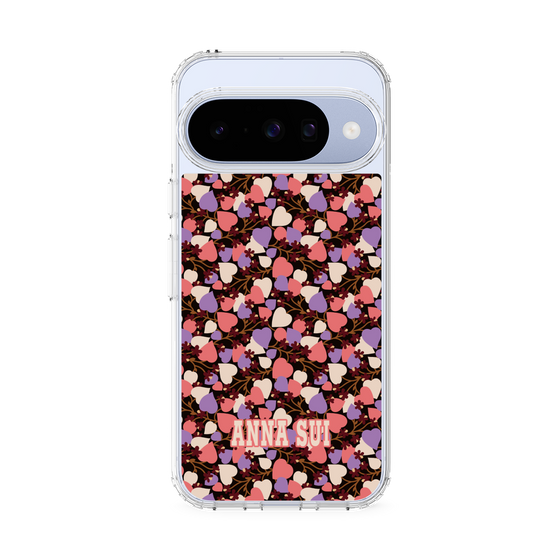 スリムプロテクションケース［ ANNA SUI - HEARTS VINE - PINK ］