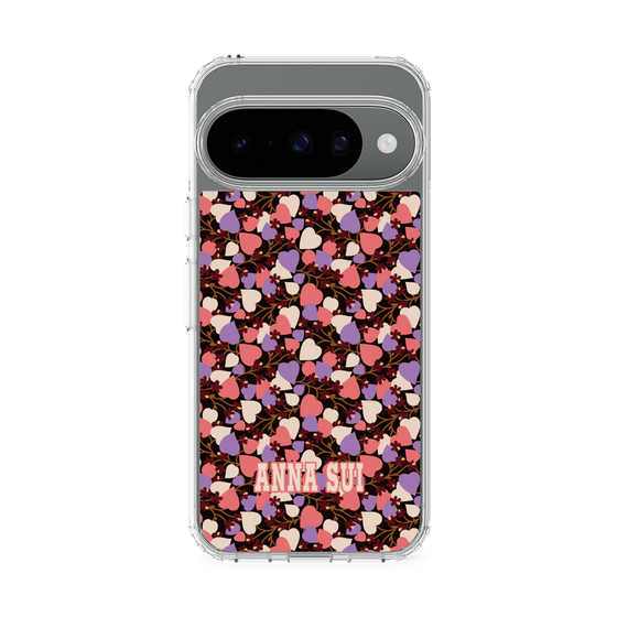 スリムプロテクションケース［ ANNA SUI - HEARTS VINE - PINK ］