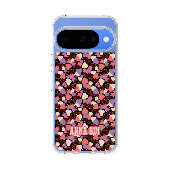 スリムプロテクションケース［ ANNA SUI - HEARTS VINE - PINK ］