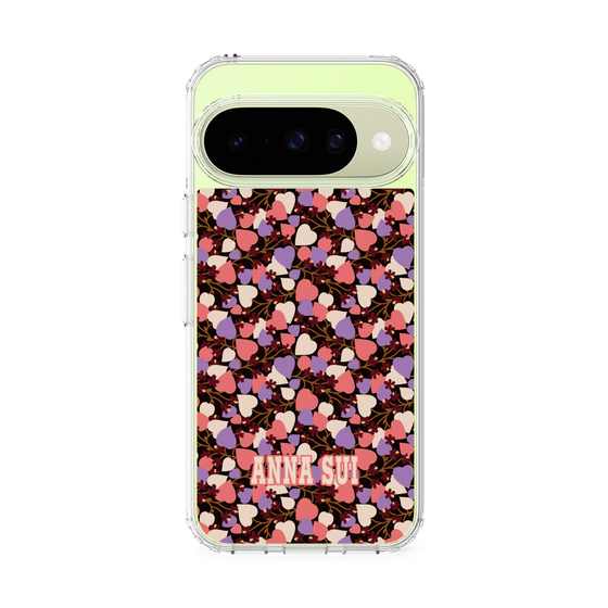 スリムプロテクションケース［ ANNA SUI - HEARTS VINE - PINK ］