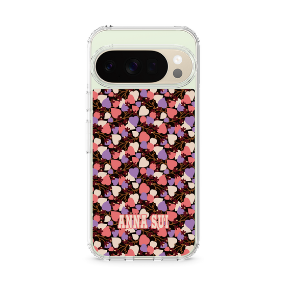 スリムプロテクションケース［ ANNA SUI - HEARTS VINE - PINK ］