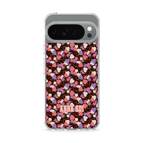 スリムプロテクションケース［ ANNA SUI - HEARTS VINE - PINK ］