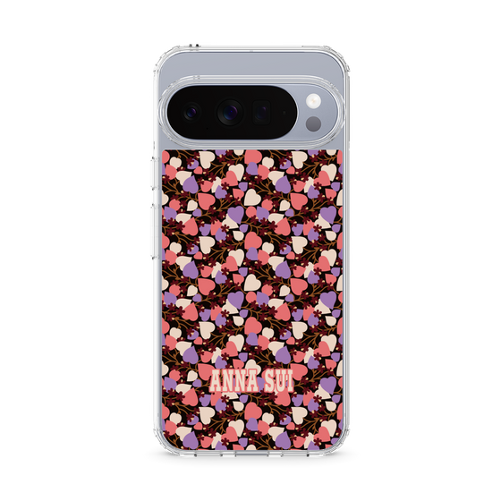 スリムプロテクションケース［ ANNA SUI - HEARTS VINE - PINK ］
