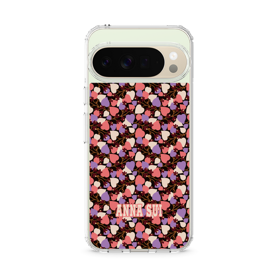 スリムプロテクションケース［ ANNA SUI - HEARTS VINE - PINK ］