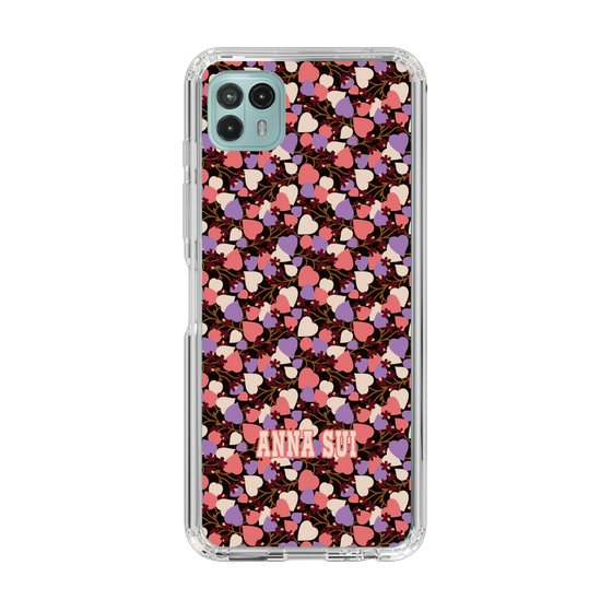 スリムプロテクションケース［ ANNA SUI - HEARTS VINE - PINK ］