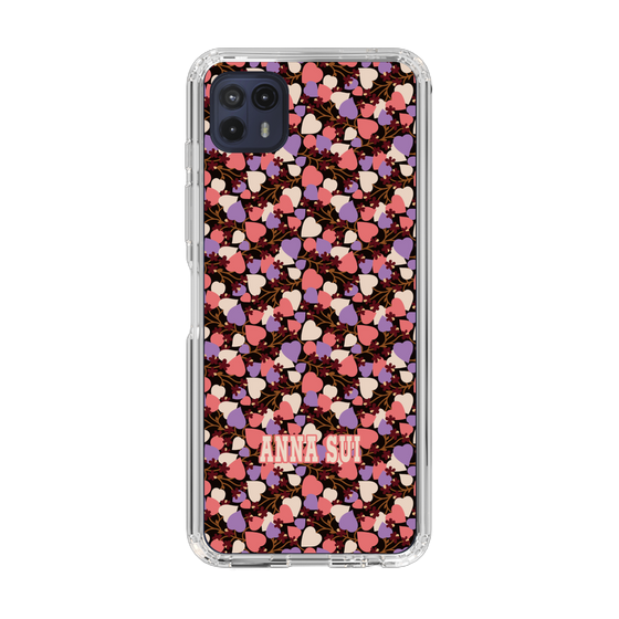 スリムプロテクションケース［ ANNA SUI - HEARTS VINE - PINK ］