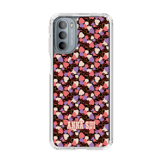 スリムプロテクションケース［ ANNA SUI - HEARTS VINE - PINK ］