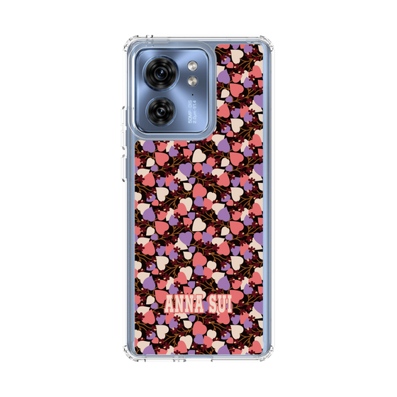 スリムプロテクションケース［ ANNA SUI - HEARTS VINE - PINK ］