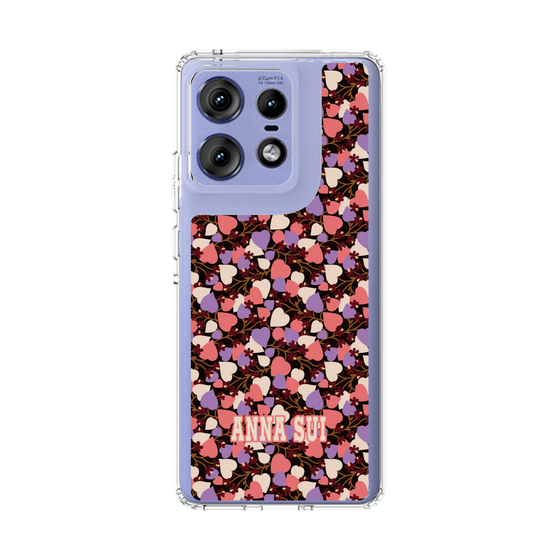 スリムプロテクションケース［ ANNA SUI - HEARTS VINE - PINK ］