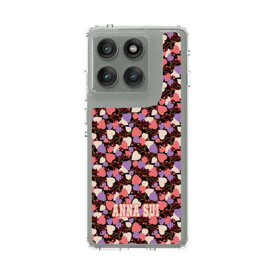スリムプロテクションケース［ ANNA SUI - HEARTS VINE - PINK ］
