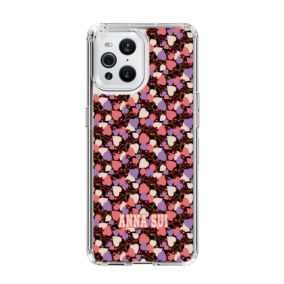 スリムプロテクションケース［ ANNA SUI - HEARTS VINE - PINK ］